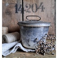 Rar Antike Backformkuchenformgugelhupfform Eine Tragbare Backform Für Die Feldarbeit ... Zinkwarezinkblech von BrocanteundAntikes