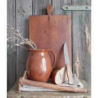Rar Antikes Brotbrettschneidbrettbauernbrettküchenbrettholzschneidbrettkäsebrettwurstbrettkräuterbrettbrett Zum Anrichten von BrocanteundAntikes