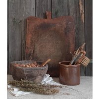 Rar Antikes Schneidbrettbauernbrettküchenbrettholzschneidbrettkäsebrettwurstbrettkräuterbrettbrett Zum Anrichten von BrocanteundAntikes