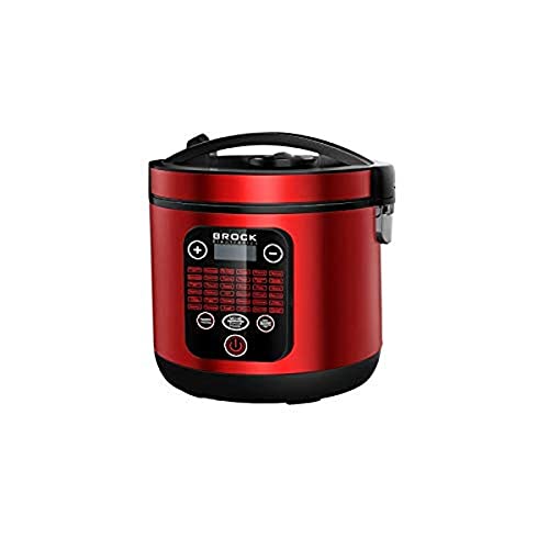 Brock Electronics MC-3602-RD Multifunktions-Küchenmaschine, 700 W, 5 Liter, 5 Dezibel, Edelstahl, Rot von BROCK