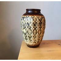Jasba Vase 136 720 Fat Lava Ära Mid Century German Pottery von BrockiStop