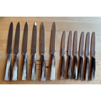 Set Von 12 Tafel - Und Buttermessern | 6 6 Mit Künstlichen Knochen-Griffen von BrockiStop