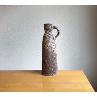 Ruscha 342 3 Knospe Vase Krug Fat Lava Vulkan Glasur Westdeutsche Keramik von BrockiStop