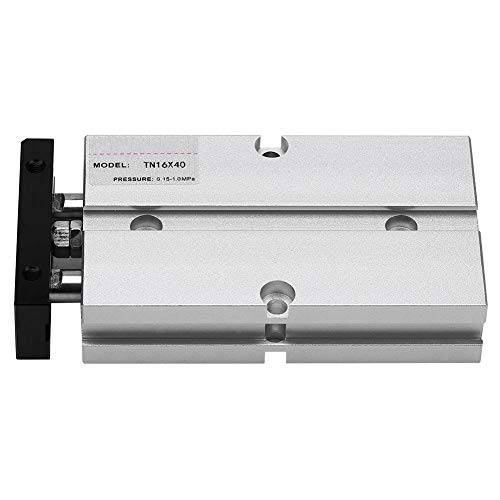 Broco 1pc 16mm Bore Doppelstange doppeltwirkend Aluminiumlegierung Pneumatische Luftzylinder (40 mm Hub) von Broco