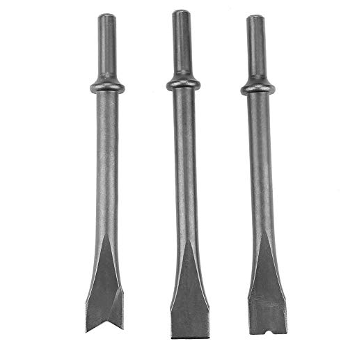 Broco 3pcs Air Hammer Meißel Set extra lange Rundschaft Pneumatic Hammer Bit Set von Broco