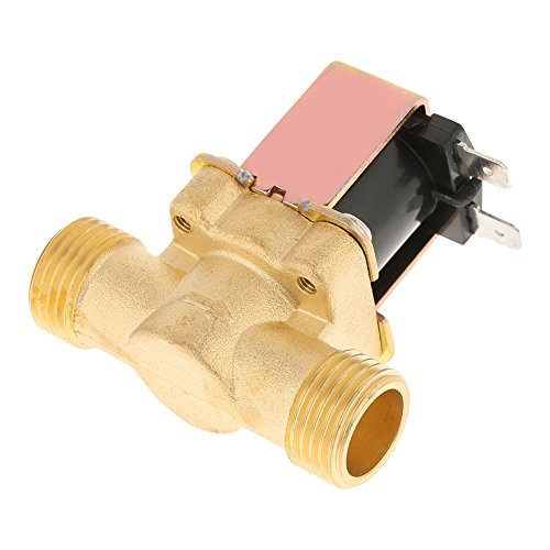 Broco Elektrisches Magnetventil, 1/2 "DC 12V Elektrisches Magnetventil aus normal geschlossenem Messing für die Wasserregelung Broco Elektrisches Magnetventil, 1/2 "DC 12V Elektrisches Magnetventil aus normal geschlossenem Messing für die Wasserregelung von Broco