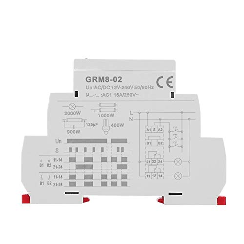 Broco GRM8-02 elektronische Stromstoßrelais Stromstoßrelais Speicher Relais AC/DC 12-240V von Broco