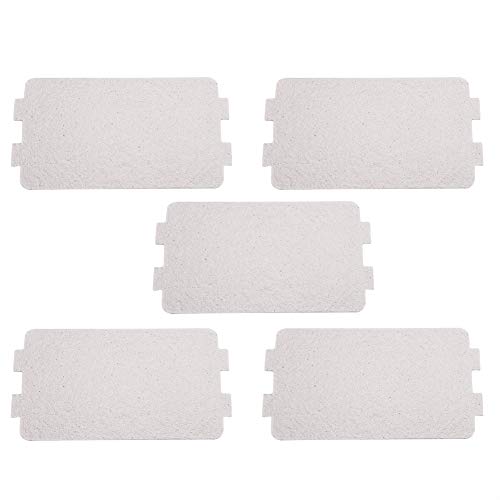 Broco Mikrowellenherd Glimmerplatte, 5Pcs Mikrowellenherd-Glimmer-Platten-Blatt-Mikrowellen-Wellenleiter-Abdeckungs-Wiedereinbau-Reparatur-Zusatz für Küchen-Mikrowellenherd von Broco