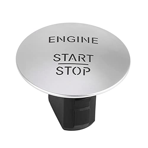 Broco Motorstartknopf Keyless Go Start Stop Druckknopf Motor Zündschalter für Mercedes 2215450714 Silber von Broco
