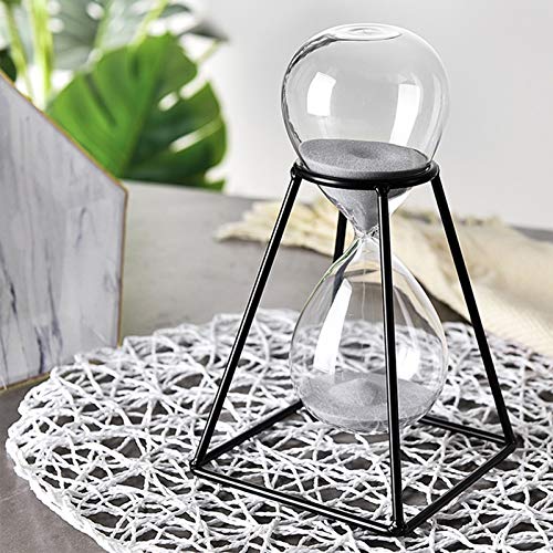 Brogtorl Ransparent Glas Sanduhr,Einzigartiges kreatives Souvenirges Hourglass Timer,für Wohnungen,Büros und auch als dekorative Timeruhr,visueller Timer,30 Minuten. von Brogtorl