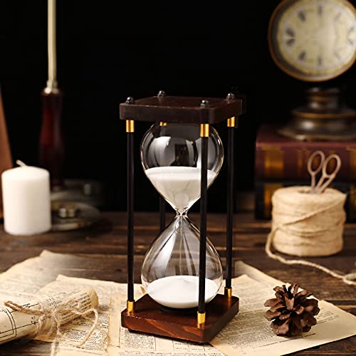 Brogtorl Sanduhr， Sandglass KücheSand Clock Timers， Hourglass Helfen Sie Kunden,Namen oder berühmte Sätze in die Sanduhrbasis zu gravieren，personalisiertes Geschenkeinzigartiges Andenken von Brogtorl