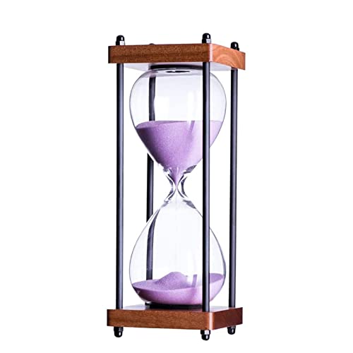 Brogtorl Sanduhr Timer30 Minuten Holzrahmen,Sanduhren Home Decoration,Geschenk - 8 Farben Mode Bunte Sand Timer,Einzigartiges kreatives Souvenirgeschenk von Brogtorl