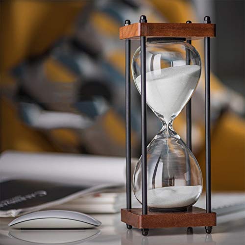 Brogtorl Sanduhren Sanduhr Timer30 Minuten Holzrahmen Sand Timer Home Decoration Arbeit Zeitmanagement-Assistent,- 8 Farben Mode Bunte Einzigartiges kreatives Souvenirgeschenk (15 30 Minuten) von Brogtorl