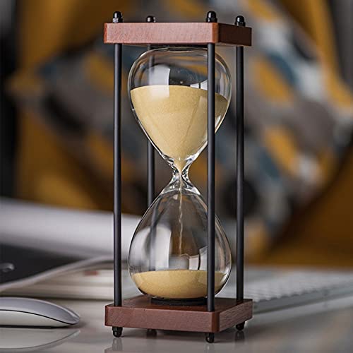 Brogtorl Sanduhren Sanduhr Timer30 Minuten Holzrahmen Sand Timer Home Decoration Arbeit Zeitmanagement-Assistent,- 8 Farben Mode Bunte Einzigartiges kreatives Souvenirgeschenk (15 30 Minuten) von Brogtorl