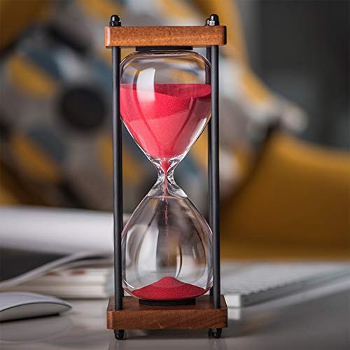 Brogtorl Sanduhren Sanduhr Timer30 Minuten Holzrahmen Sand Timer Home Decoration Arbeit Zeitmanagement-Assistent,- 8 Farben Mode Bunte Einzigartiges kreatives Souvenirgeschenk (15 30 Minuten) von Brogtorl