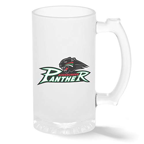 Ice Hockey Team Augsburger Panther Eishockey Pint Glasbecher Gefrosteter Transparenter Stein Neuheit Krug für Bier 500ml von BroiderStudio