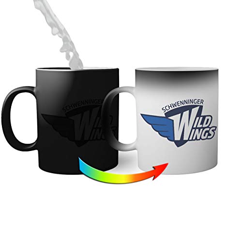 Ice Hockey Team Schwenninger Wild Wings Eishockey Magic Becher Becher für Kaffee Tee 330ml von BroiderStudio
