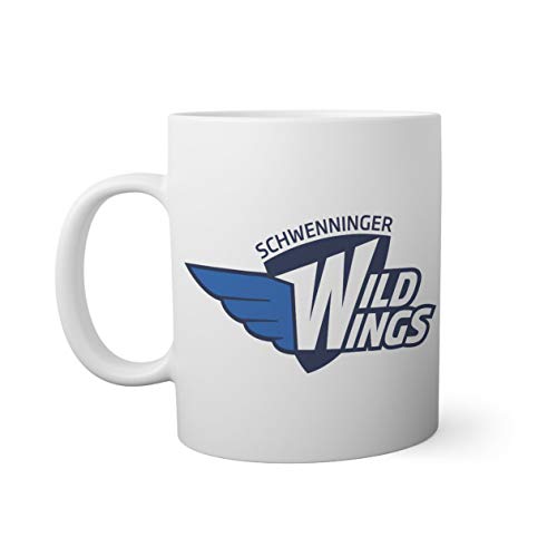 Ice Hockey Team Schwenninger Wild Wings Eishockey Weißer Becher Mug 330ml von BroiderStudio