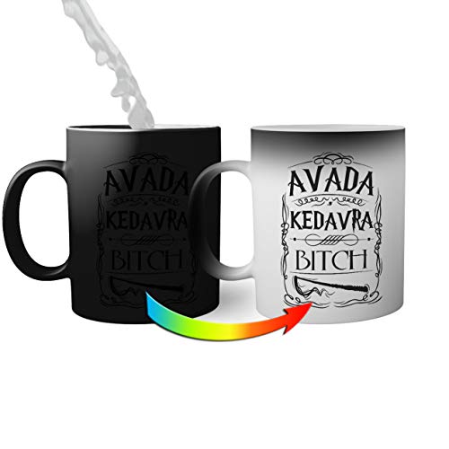 Trendy Avada Kedavra Bitch Magic Becher Becher für Kaffee Tee 330ml von BroiderStudio
