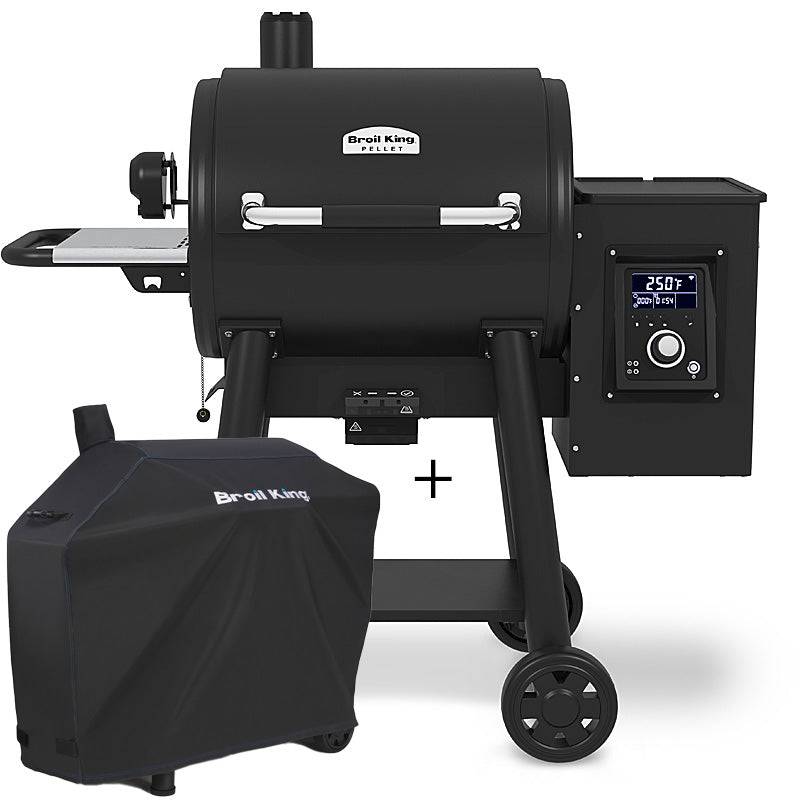 BROIL KING REGAL PELLET 400 Smoker Bundle - Abdeckhaube inklusive von Broil King