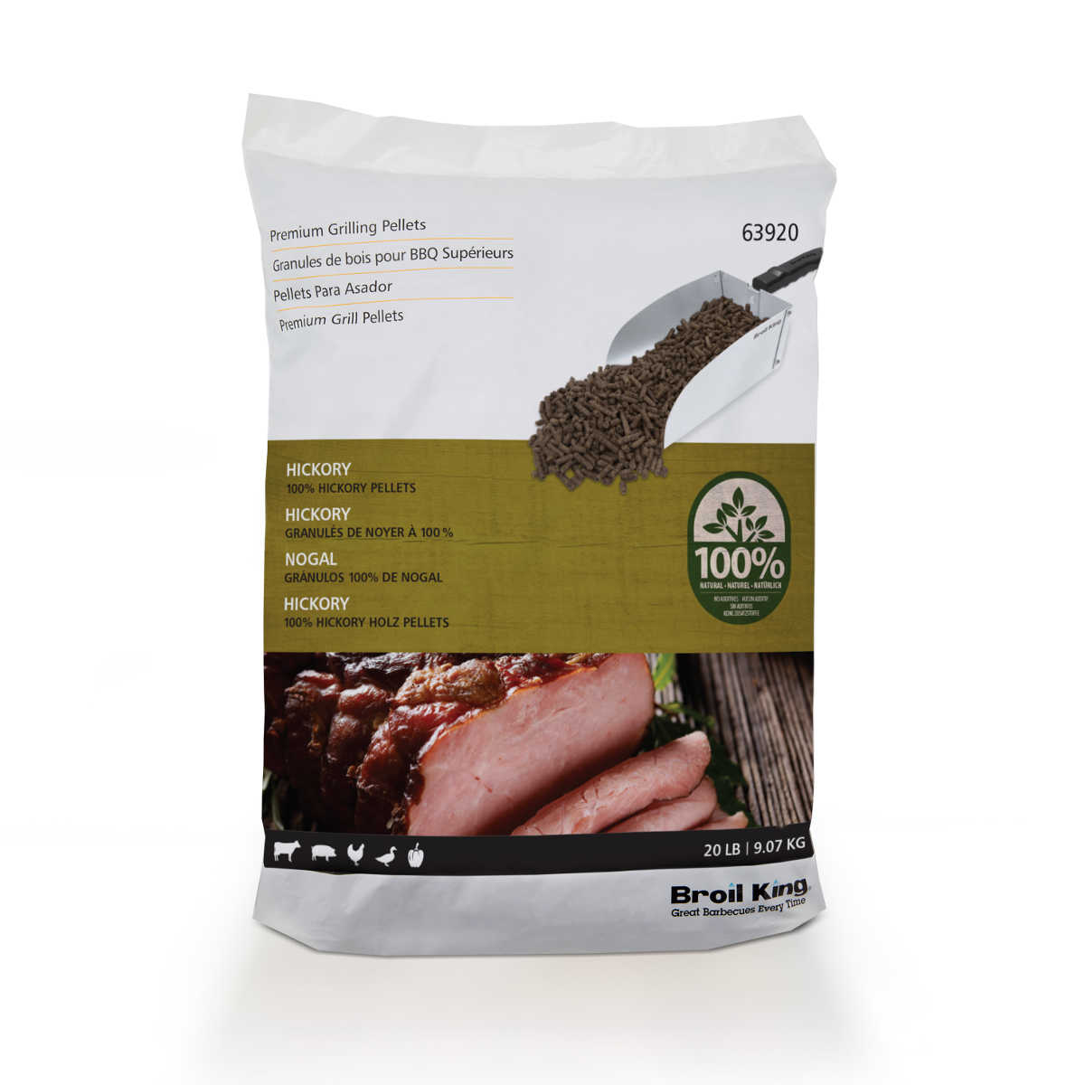 Broil King Hickory BBQ Holzpellets, 9,07 kg von Broil King