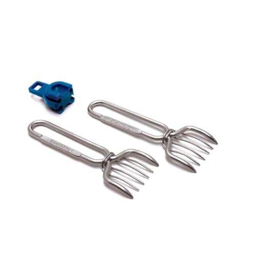Broil King Pulled Pork Gabeln - 2er Set, Robuste Edelstahl BBQ Krallen für Perfekte Fleischzubereitung, Ergonomische Griffe für Einfaches Zerkleinern und Servieren Broil King Pulled Pork Gabeln - 2er Set, Robuste Edelstahl BBQ Krallen für Perfekte Fleischzubereitung, Ergonomische Griffe für Einfaches Zerkleinern und Servieren von Broil King