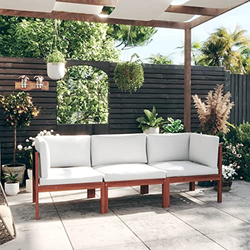 Brokky 3-Sitzer-Gartensofa mit Kissen Outdoor LoungemöBel Sitzbank Outdoor Garten Sofa Outdoor Balkonsofa Massivholz Akazie Brokky 3-Sitzer-Gartensofa mit Kissen Outdoor LoungemöBel Sitzbank Outdoor Garten Sofa Outdoor Balkonsofa Massivholz Akazie von Brokky