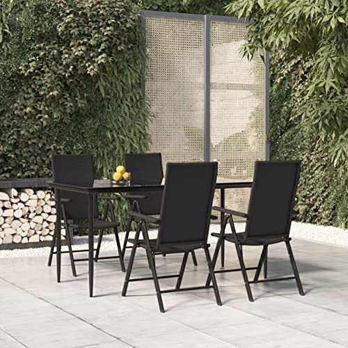 Brokky 5-TLG. Garten-Essgruppe GartenmöBel Set Outdoor Furniture Garten Essgruppe Gartentisch Mit StüHlen Set Schwarz Poly Rattan 3156516 Brokky 5-TLG. Garten-Essgruppe GartenmöBel Set Outdoor Furniture Garten Essgruppe Gartentisch Mit StüHlen Set Schwarz Poly Rattan 3156516 von Brokky