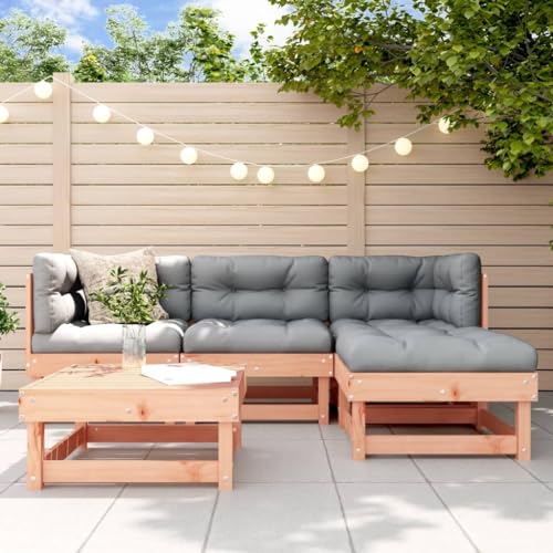 Brokky 5-TLG. Garten-Lounge-Set Balkon MöBel Lounge MöBel Outdoor Garten LoungemöBel Set Lounge Set GartenmöBel Massivholz Douglasie / 3186163 von Brokky