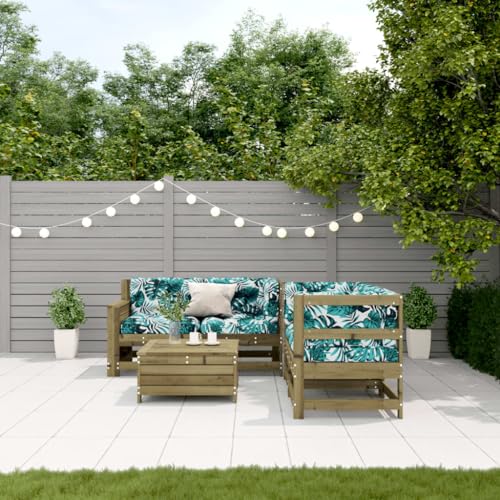 Brokky 5-TLG. Garten-Lounge-Set mit Kissen BalkonmöBel Set Gartenlounge Outdoor Garten MöBel Set Imprägniertes Kiefernholz / 3250819 Brokky 5-TLG. Garten-Lounge-Set mit Kissen BalkonmöBel Set Gartenlounge Outdoor Garten MöBel Set Imprägniertes Kiefernholz / 3250819 von Brokky