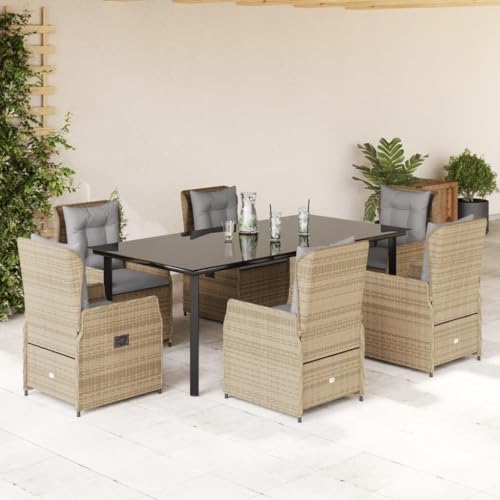 Brokky 7-TLG. Garten-Essgruppe mit Kissen GartenmöBel TerrassenmöBel Garten Sitzgruppe Essgruppe Garten MöBel Set Beige Poly Rattan / 3262880 Brokky 7-TLG. Garten-Essgruppe mit Kissen GartenmöBel TerrassenmöBel Garten Sitzgruppe Essgruppe Garten MöBel Set Beige Poly Rattan / 3262880 von Brokky