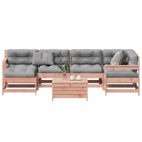 Brokky 7-TLG. Garten-Lounge-Set mit Kissen BalkonmöBel Set Gartenlounge Outdoor Garten MöBel Set Massivholz Douglasie / 3250938 Brokky 7-TLG. Garten-Lounge-Set mit Kissen BalkonmöBel Set Gartenlounge Outdoor Garten MöBel Set Massivholz Douglasie / 3250938 von Brokky