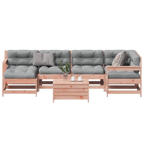 Brokky 7-TLG. Garten-Lounge-Set mit Kissen BalkonmöBel Set Gartenlounge Outdoor Garten MöBel Set Massivholz Douglasie / 3250946 Brokky 7-TLG. Garten-Lounge-Set mit Kissen BalkonmöBel Set Gartenlounge Outdoor Garten MöBel Set Massivholz Douglasie / 3250946 von Brokky