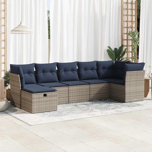 Brokky 7-TLG. Garten-Sofagarnitur mit Kissen Garten LoungemöBel Set Lounge Set Outdoor Garden Sofas Garten Sofa Outdoor Grau Poly Rattan / 3325307 Brokky 7-TLG. Garten-Sofagarnitur mit Kissen Garten LoungemöBel Set Lounge Set Outdoor Garden Sofas Garten Sofa Outdoor Grau Poly Rattan / 3325307 von Brokky