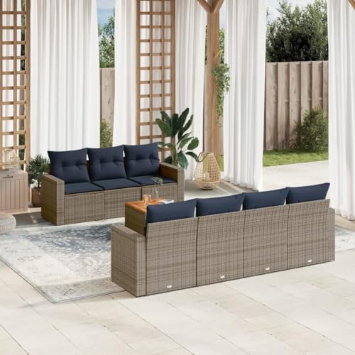 Brokky 8-TLG. Garten-Sofagarnitur mit Kissen Garten Set MöBel Lounge MöBel Outdoor Lounge Sofa Outdoor Grau Poly Rattan / 3256362 Brokky 8-TLG. Garten-Sofagarnitur mit Kissen Garten Set MöBel Lounge MöBel Outdoor Lounge Sofa Outdoor Grau Poly Rattan / 3256362 von Brokky