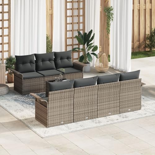 Brokky 8-TLG. Garten-Sofagarnitur mit Kissen Garten Set MöBel Lounge MöBel Outdoor Lounge Sofa Outdoor Grau Poly Rattan / 3345269 Brokky 8-TLG. Garten-Sofagarnitur mit Kissen Garten Set MöBel Lounge MöBel Outdoor Lounge Sofa Outdoor Grau Poly Rattan / 3345269 von Brokky