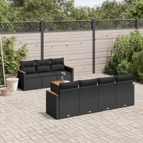Brokky 8-TLG. Garten-Sofagarnitur mit Kissen Lounge Sofa Outdoor GartenmöBel Set Sitzgruppe Outdoor Schwarz Poly Rattan / 3225803 Brokky 8-TLG. Garten-Sofagarnitur mit Kissen Lounge Sofa Outdoor GartenmöBel Set Sitzgruppe Outdoor Schwarz Poly Rattan / 3225803 von Brokky