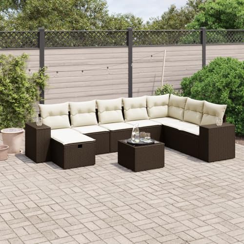 Brokky 9-TLG. Garten-Sofagarnitur mit Kissen Garten Set MöBel Lounge MöBel Outdoor Lounge Sofa Outdoor Braun Poly Rattan / 3264529 Brokky 9-TLG. Garten-Sofagarnitur mit Kissen Garten Set MöBel Lounge MöBel Outdoor Lounge Sofa Outdoor Braun Poly Rattan / 3264529 von Brokky