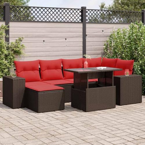 Brokky 9-TLG. Garten-Sofagarnitur mit Kissen Garten Set MöBel Lounge MöBel Outdoor Lounge Sofa Outdoor Braun Poly Rattan Akazie / 3326835 Brokky 9-TLG. Garten-Sofagarnitur mit Kissen Garten Set MöBel Lounge MöBel Outdoor Lounge Sofa Outdoor Braun Poly Rattan Akazie / 3326835 von Brokky