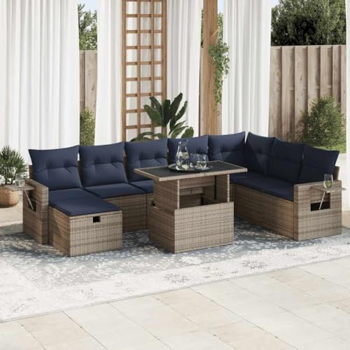 Brokky 9-TLG. Garten-Sofagarnitur mit Kissen Garten Set MöBel Lounge MöBel Outdoor Lounge Sofa Outdoor Braun Poly Rattan Akazie / 3327881 Brokky 9-TLG. Garten-Sofagarnitur mit Kissen Garten Set MöBel Lounge MöBel Outdoor Lounge Sofa Outdoor Braun Poly Rattan Akazie / 3327881 von Brokky