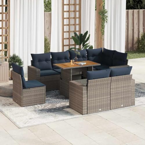 Brokky 9-TLG. Garten-Sofagarnitur mit Kissen Garten Set MöBel Lounge MöBel Outdoor Lounge Sofa Outdoor Grau Poly Rattan / 3327057 Brokky 9-TLG. Garten-Sofagarnitur mit Kissen Garten Set MöBel Lounge MöBel Outdoor Lounge Sofa Outdoor Grau Poly Rattan / 3327057 von Brokky