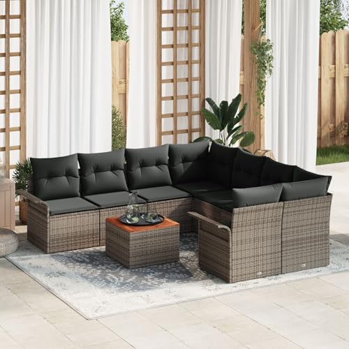 Brokky 9-TLG. Garten-Sofagarnitur mit Kissen Garten Set MöBel Lounge MöBel Outdoor Lounge Sofa Outdoor Grau Poly Rattan / 3347307 Brokky 9-TLG. Garten-Sofagarnitur mit Kissen Garten Set MöBel Lounge MöBel Outdoor Lounge Sofa Outdoor Grau Poly Rattan / 3347307 von Brokky
