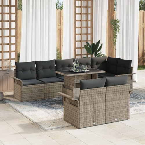 Brokky 9-TLG. Garten-Sofagarnitur mit Kissen Garten Set MöBel Lounge MöBel Outdoor Lounge Sofa Outdoor Grau Poly Rattan / 3348305 Brokky 9-TLG. Garten-Sofagarnitur mit Kissen Garten Set MöBel Lounge MöBel Outdoor Lounge Sofa Outdoor Grau Poly Rattan / 3348305 von Brokky