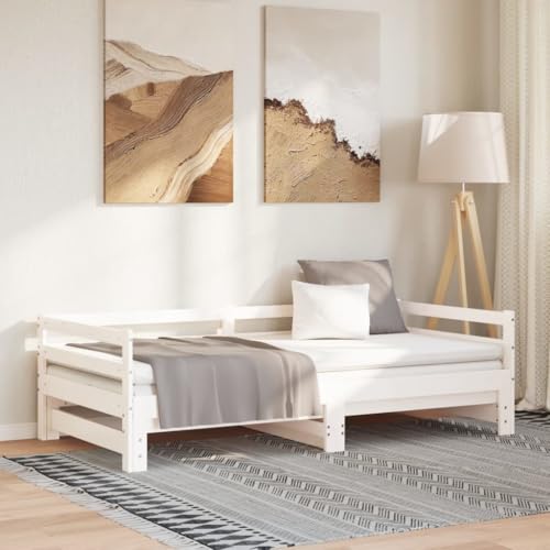 Brokky Ausziehbares Tagesbett ohne Matratze Ausziehbares Bett Tagesbett Ausziehbar Daybed Bettsofa Weiß 80x200 cm Brokky Ausziehbares Tagesbett ohne Matratze Ausziehbares Bett Tagesbett Ausziehbar Daybed Bettsofa Weiß 80x200 cm von Brokky