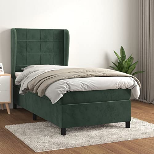 Brokky Boxspringbett mit Matratze Bett Mit Matratze Bett Mit Bettkasten Boxspringbetten Mit Matratze Dunkelgrün 90x200 cm Samt / 3129192 Brokky Boxspringbett mit Matratze Bett Mit Matratze Bett Mit Bettkasten Boxspringbetten Mit Matratze Dunkelgrün 90x200 cm Samt / 3129192 von Brokky