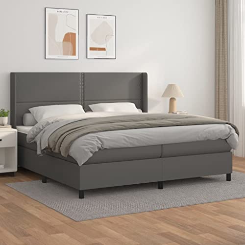 Brokky Boxspringbett mit Matratze Bett Mit Matratze Betten Boxspringbett Mit Matratze Schlafzimmer Bett Grau 200x200 cm Kunstleder / 3132463 Brokky Boxspringbett mit Matratze Bett Mit Matratze Betten Boxspringbett Mit Matratze Schlafzimmer Bett Grau 200x200 cm Kunstleder / 3132463 von Brokky