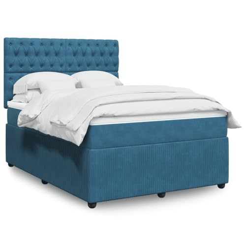 Brokky Boxspringbett mit Matratze Boxspringbett Bett Mit Matratze Betten Box Spring Bett Betten Mit Matratze Dunkelblau 140x190 cm Samt Brokky Boxspringbett mit Matratze Boxspringbett Bett Mit Matratze Betten Box Spring Bett Betten Mit Matratze Dunkelblau 140x190 cm Samt von Brokky