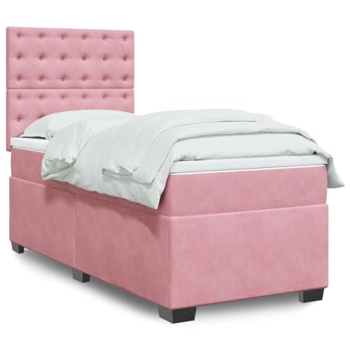 Brokky Boxspringbett mit Matratze Rosa 80x200 cm Bett Boxspringbett Schlafzimmer MöBel Betten Bett Mit Matratze Samt / 3293079 Brokky Boxspringbett mit Matratze Rosa 80x200 cm Bett Boxspringbett Schlafzimmer MöBel Betten Bett Mit Matratze Samt / 3293079 von Brokky