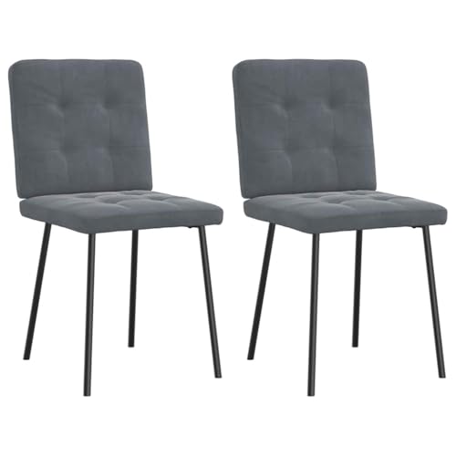 Brokky Esszimmerstühle 2 STK. EsszimmermöBel Esszimmerstuhl Dining Chair Esszimmer StüHle EsszimmerstüHlen Dunkelgrau Samt / 4101058 Brokky Esszimmerstühle 2 STK. EsszimmermöBel Esszimmerstuhl Dining Chair Esszimmer StüHle EsszimmerstüHlen Dunkelgrau Samt / 4101058 von Brokky