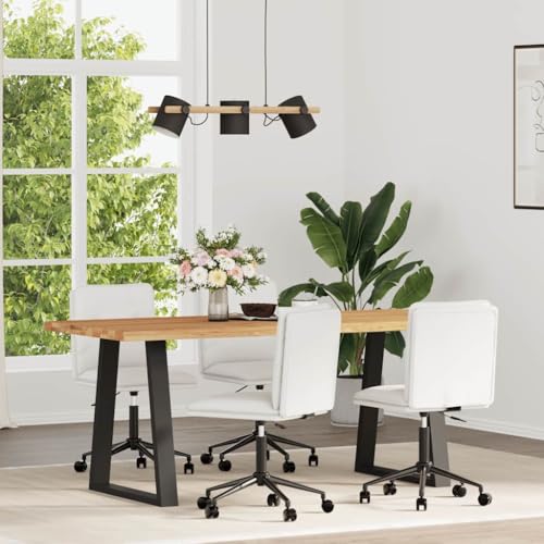 Brokky Esszimmerstühle 4 STK. EsszimmermöBel Esszimmerstuhl Dining Chair Esszimmer StüHle EsszimmerstüHlen Weiß Kunstleder / 3315695 von Brokky